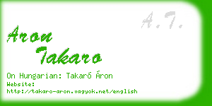 aron takaro business card